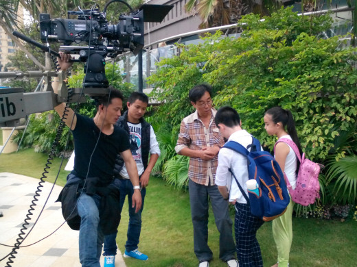 Chinese film set