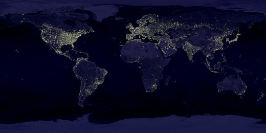 Imagine all these lights actively directly positive energy into the world..