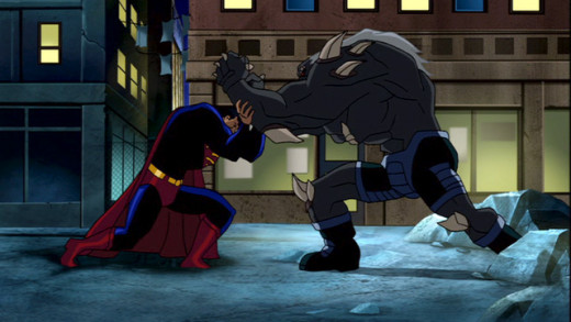 Superman vs the terrifying Doomsday