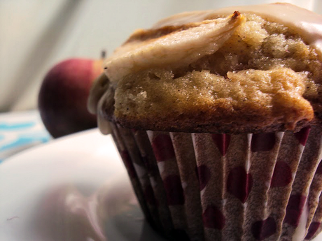 Apple Muffins With A Maple Glaze