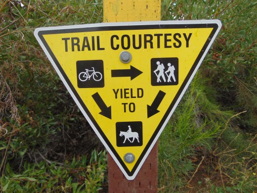 But how do horses and bikes read the sign?