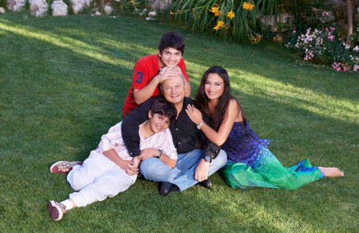 Elias Joseph Skaff with wife Myriam Skaff and beloved Sons Joey and Jibran Skaff.