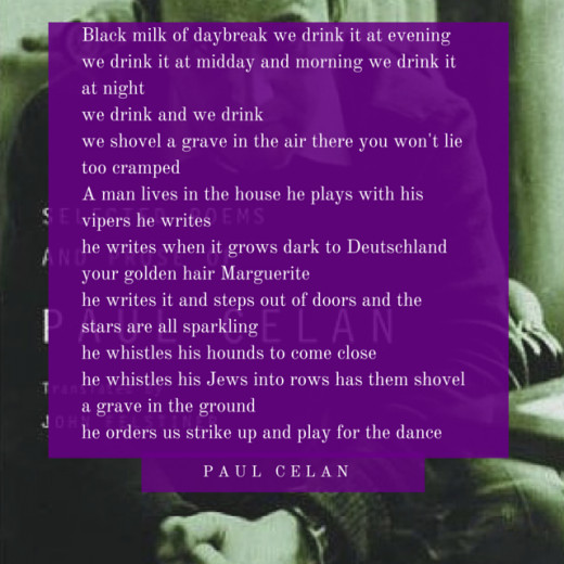 Paul Celan's Todesfuge And Other Poems. Remarkable Encounter