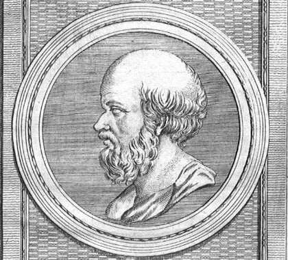 Eratosthenes was a Greek scientist who lived from 276-194 BC. He studied astronomy, geography, and math. He is famous for making the first good measurement of the size of the Earth.  Public domain image.