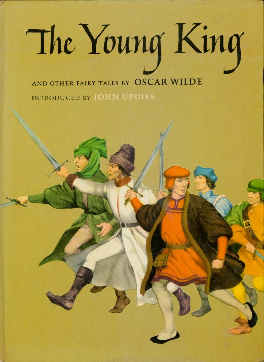 The Young King and Other Fairy Tales by Oscar Wilde. Introduced by John Updike, illustrated by Sandro Nardini and Enrico Bagnoli, made by the Macmillan Company, New York and London. Printed in 1962