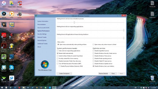 Ultimate Windows Tweaker