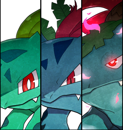 Bulbasaur-Ivysaur-Venosaur