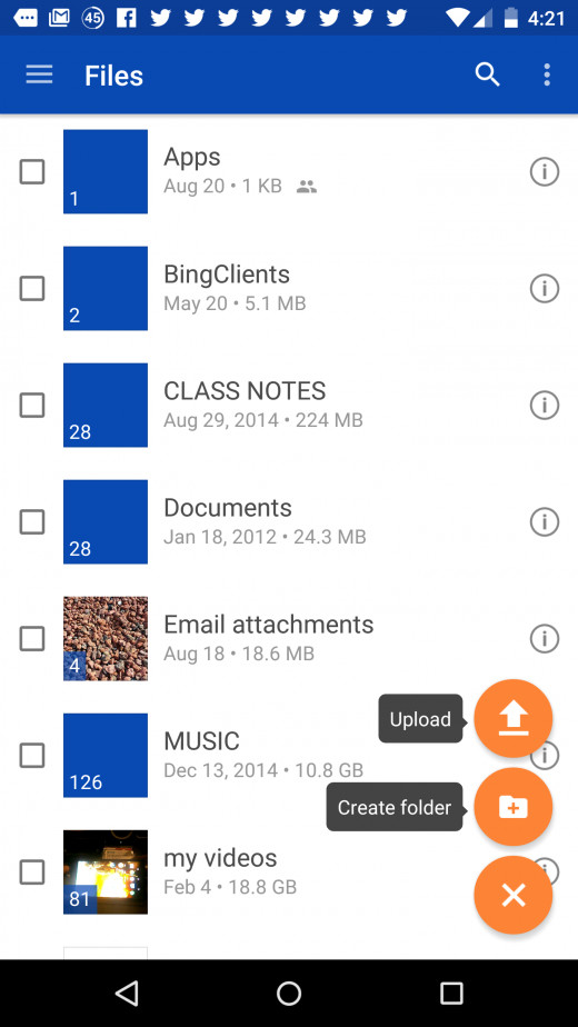 This how you add files to OneDrive Via Android