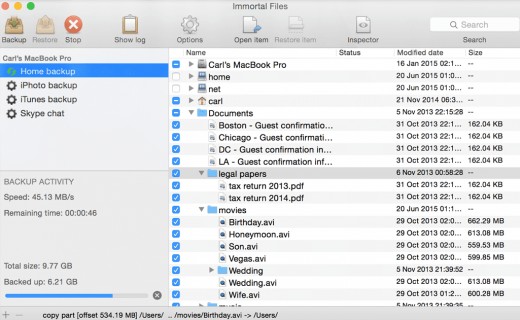 Immortal Files (Running on Mac)