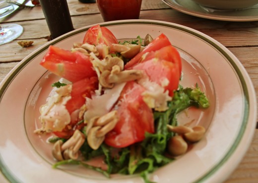 A salad that's more intricate than its simple presentation would indicate at Manitoba