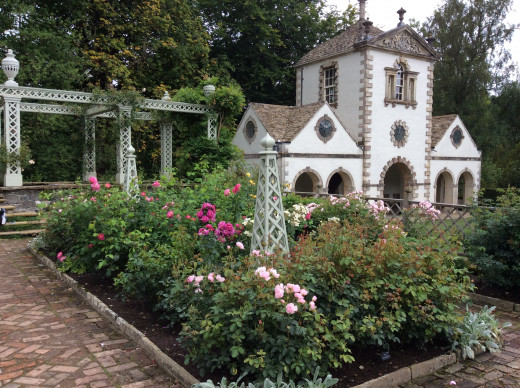 The Rose Garden at Bodnant Garden in early September, 2015