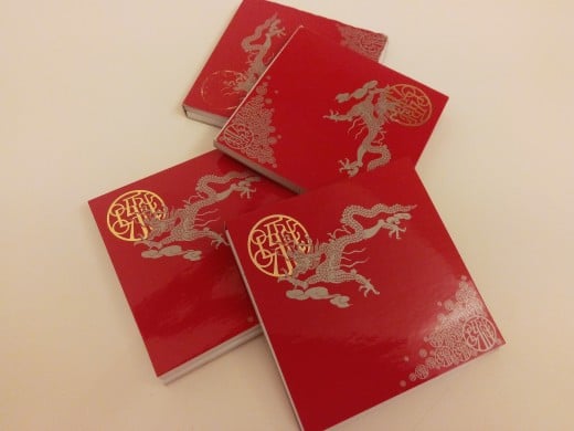 Red Notebooks. A lucky colour in China