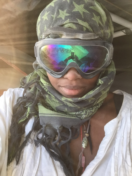 The obligatory selfie. Modern society had its own way of staying involved with my Burning Man experience. 