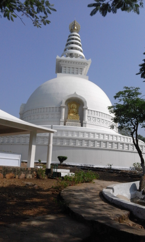 Shanti stupa at Rajgir