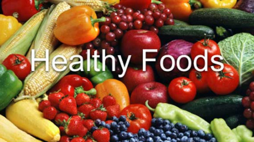 Picture of healthy foods.