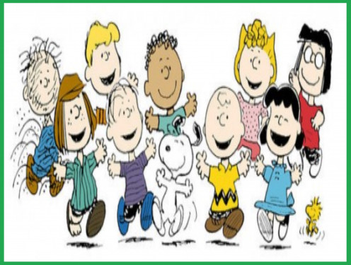 The PEANUTS gang as illustrated by creator Charles M. Schulz.