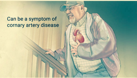 Man reacting to the Excruciating Pain in Chest Region.