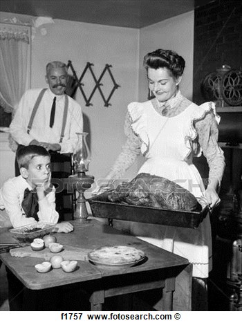 1950's TV probably missed the mark when trying to recreate a turn of the century thanksgiving.