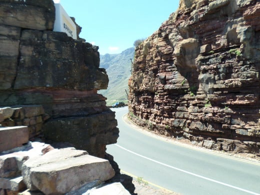 Chapman's Peak Drive, a narrow little road used as a toll road