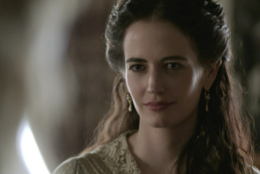 Eva Green as Miss Ives (with scowl off)