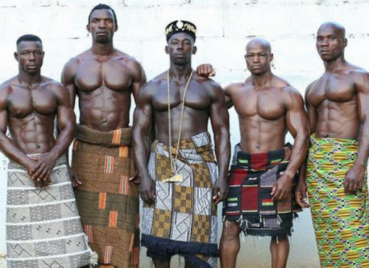 Men from Akan Tribe of Ivory Coast 