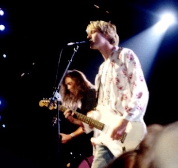 Nirvana, performing live in 1992.