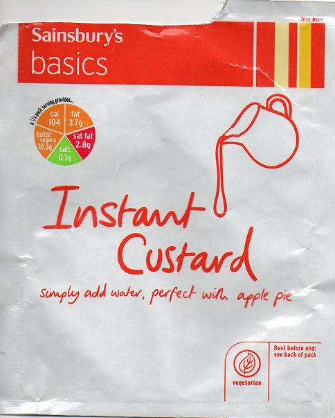 Sainsbury's instant custard