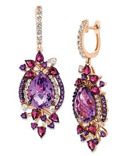 Le VianÂ® Crazies CollectionÂ® Multistone Drop Earrings in 14k Strawberry Rose Gold 