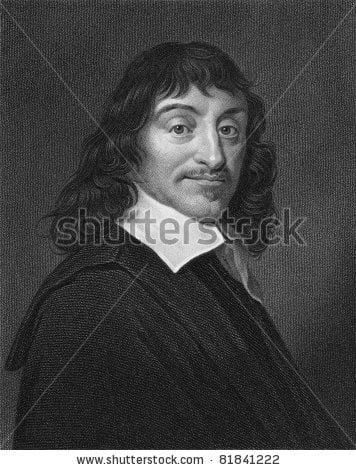 Rene Descartes (1596-1650). Engraved by W.Holl and published The Gallery Of Portraits With Memoirs encyclopedia, United Kingdom, 1833.