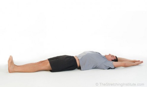 Breathing exercise position