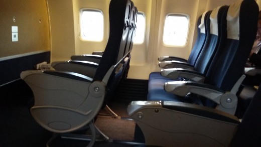 The first 4-5 rows are reserved for SAS Plus passengers