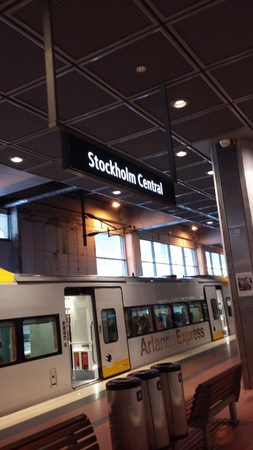 The Arlanda Express train - arrived like a boss!