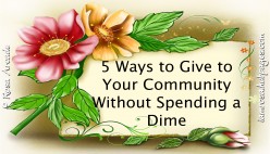 5 Ways to Give to Your Community Without Spending a Dime