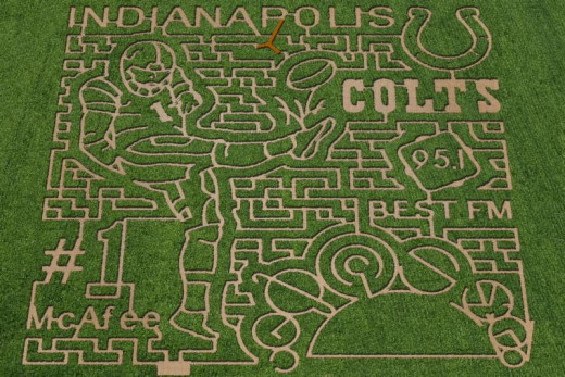 Amazing Fall Fun's 2014 maze featured Indianapolis Colts punter Pat McAfee