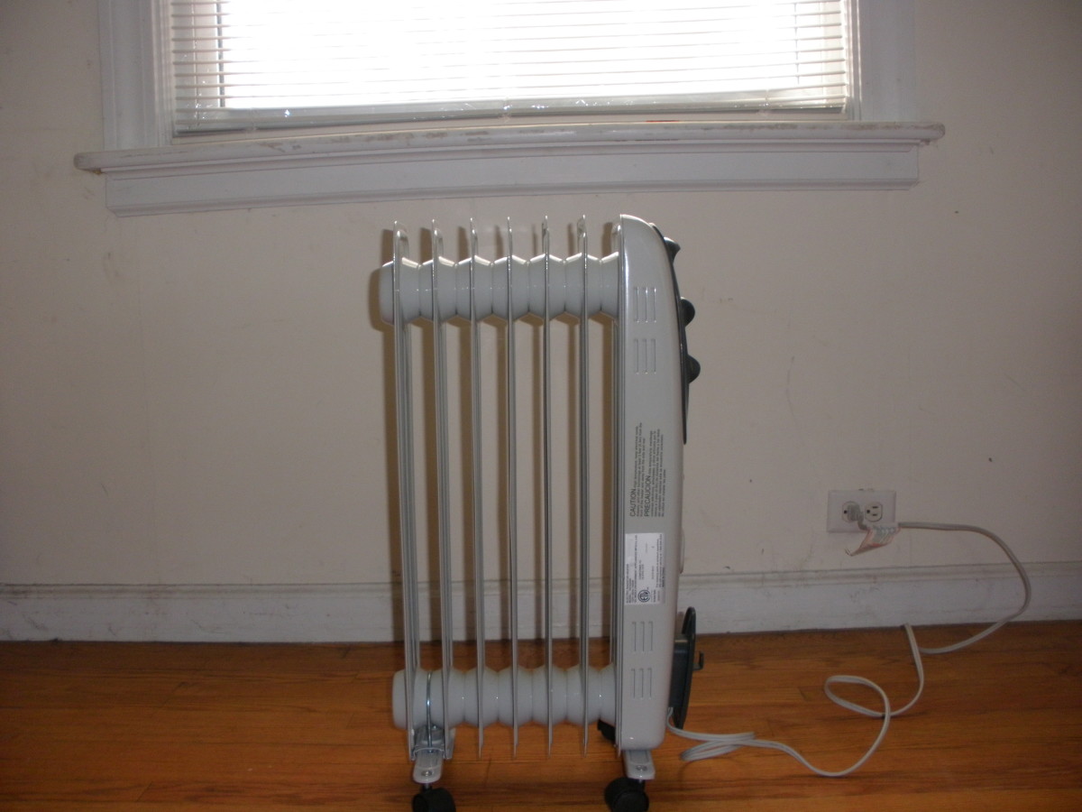 My portable convective space heater that I use during the winter to warm just my bedroom so I can leave the natural gas heating off when it's not needed.