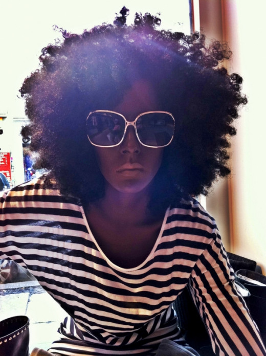 The attitude is in the hair