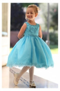 Beautiful And Cheap Blue Flower Girl Dresses