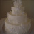 This snowflake cake is a lovely addition to a winter wonderland wedding.