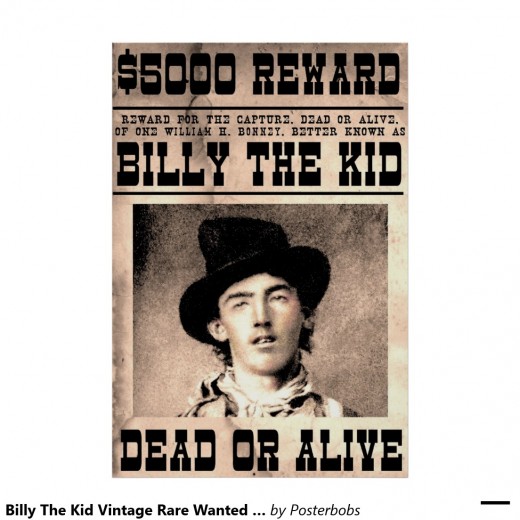 Wanted Poster of Billy the Kid