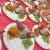 Plates and plates of snowman cookies waiting on their burritos. Plates and plates of snowman cookies waiting on their burritos.
