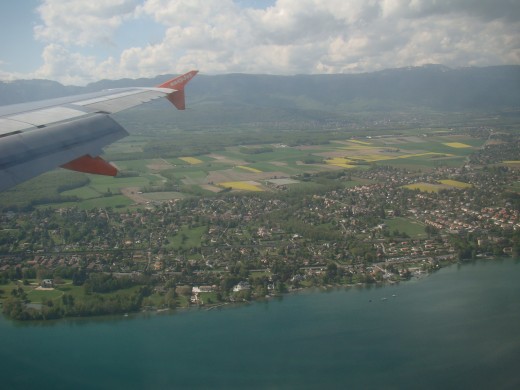 Vast expanses of Geneva Lake from the top