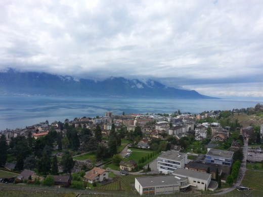 View of Geneva Lake from Golden Pass Train