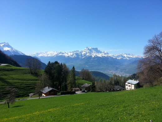 Alps as seen from Leysin
