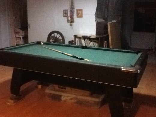 The pool table