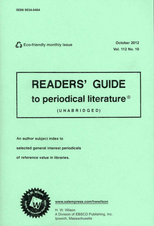 A Sample of the Monthly Reader's Guide