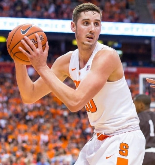 It would be nearly impossible for Tyler Lydon to shoot better as a sophomore, but he should be more of a presence in the post with a stronger frame.