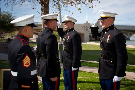 Marine cadets experience commission.