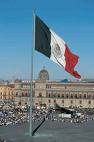 Mexican flag flies above the Zocolo, second largest public square in the world.