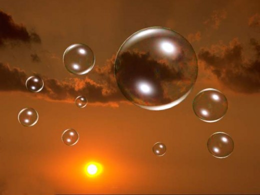 Blow soap bubbles – hey, that’s an idea!
