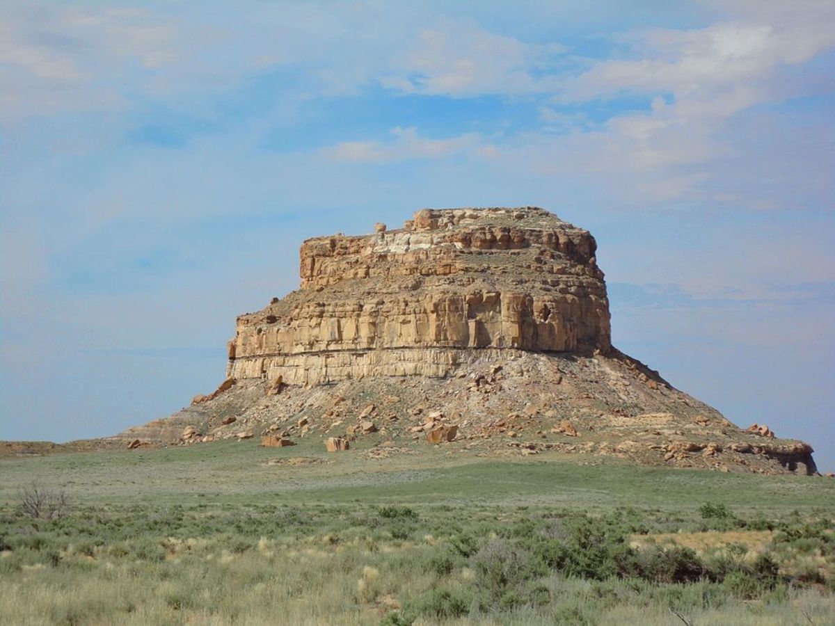 Fajada Butte in Chaco Canyon, New Mexico
